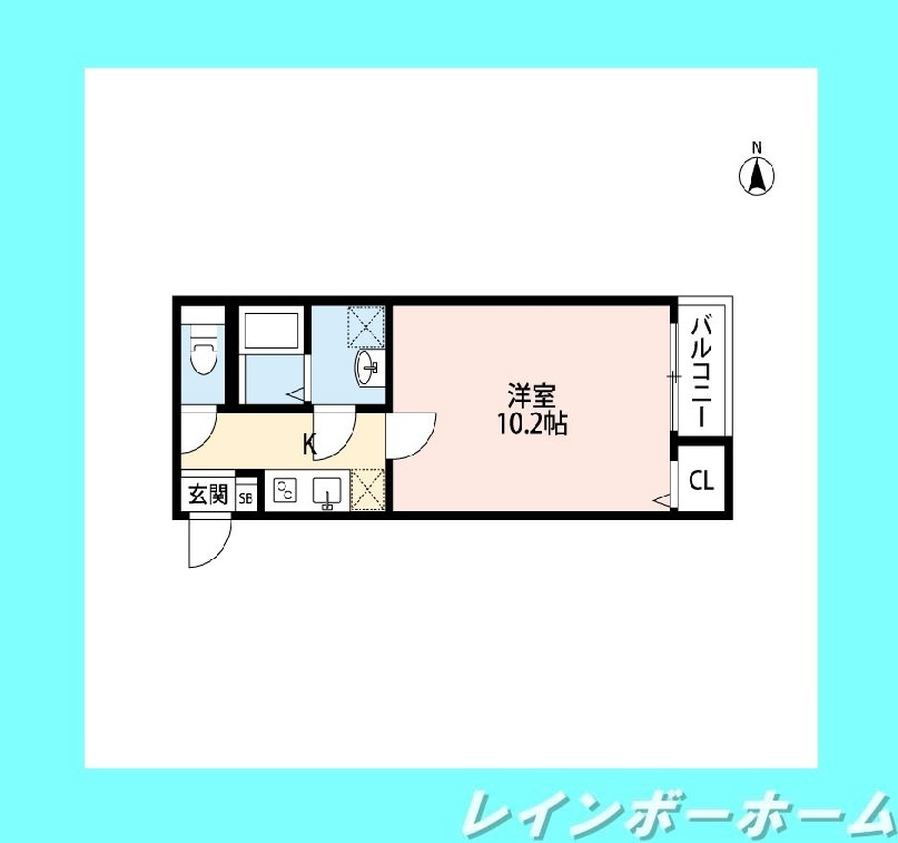 宅配ボックス★ネット無料★オートロック★の間取り