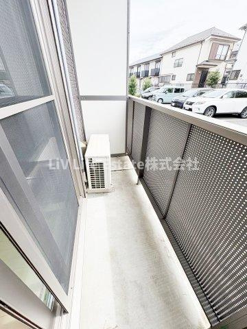 東大和市上北台３丁目のアパートのバルコニー