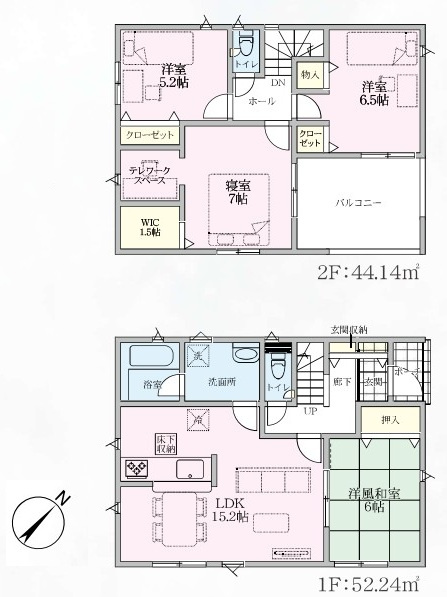 Cradle garden　行田市藤原町第2の間取り|図面と現況が異なる場合、現況を優先とします。