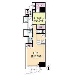 セレニテフラン本町の間取り