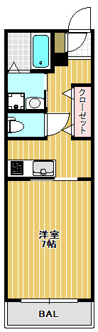 【間取り】 | フラッツ東亜
