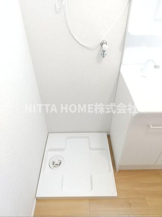 メゾン丹和　A棟 の洗面所|室内洗濯機置き場も設置◎
