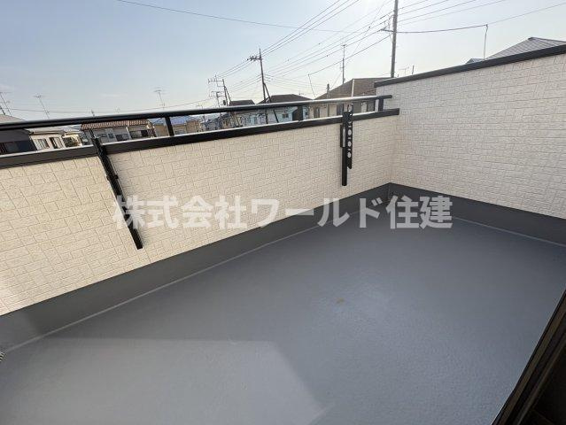 入間市小谷田18期のバルコニー