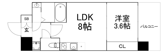 【間取り】 | セレニテ北久宝寺