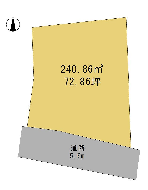 高崎市綿貫町　売地の土地図