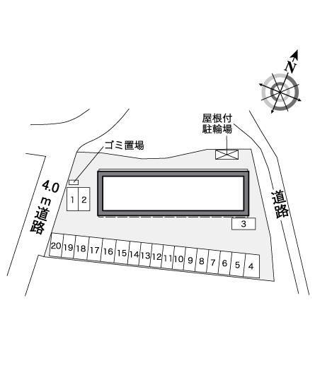 レオパレスディパーチャの区画図|島根　松江　家具　家電　社宅　マンスリー