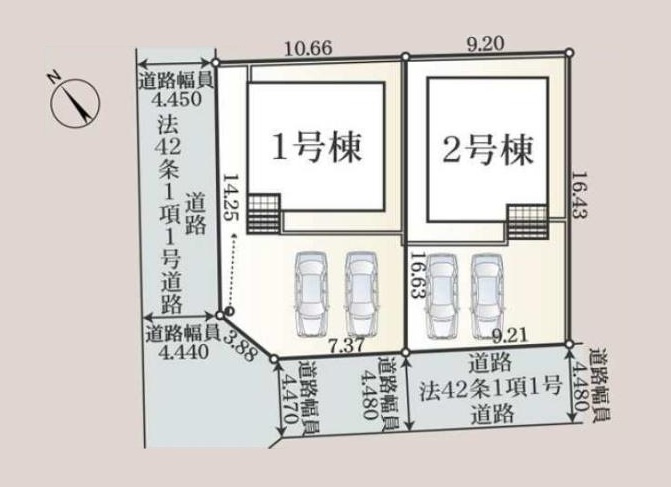 古河市新久田第1　新築戸建　１号棟の区画図