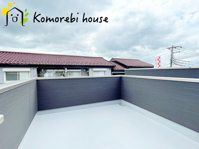 さいたま市北区　新築一戸建て　クレール日進Ⅳ　Bのバルコニー|落ち着いた時間を過ごせるバルコニーです