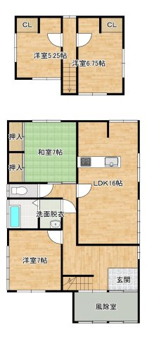 八戸市江陽二丁目の間取り|【リフォーム前】リフォーム予定間取図です。