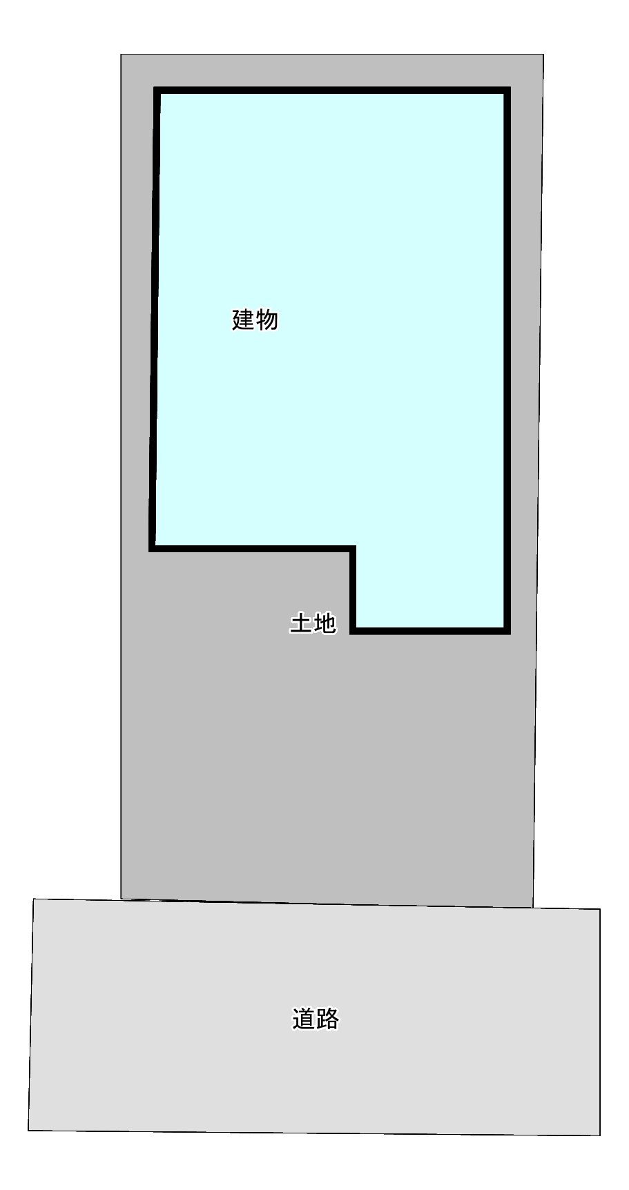 八戸市江陽二丁目の区画図|【リフォーム前】区画図です。