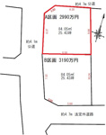 八尾市久宝園2丁目土地A区画　美園小学校区　近鉄弥刀駅の画像