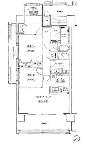 プレミスト宜野湾大謝名の間取り
