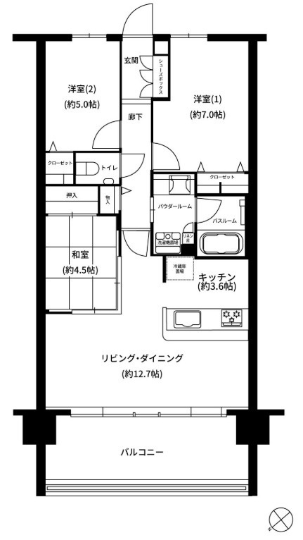 プレミスト宜野湾大謝名の間取り
