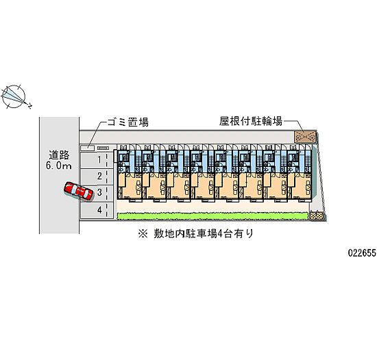 レオパレスグリーンパレスの区画図|島根　松江　家具　家電　社宅　マンスリー