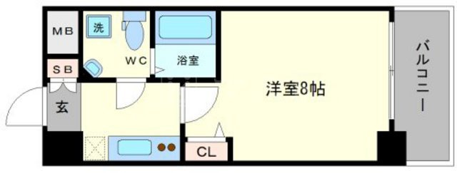 セレニテ北久宝寺の間取り