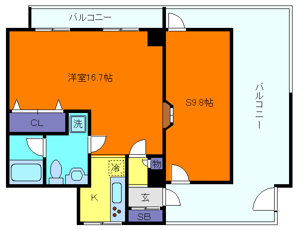マークハーゲン住居の間取り
