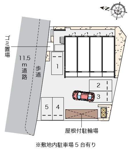 クレイノタウンコートの区画図|島根　松江　家具　家電　社宅　マンスリー