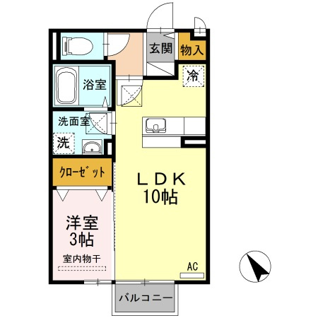 【間取り】 | グランヴィル 　B棟