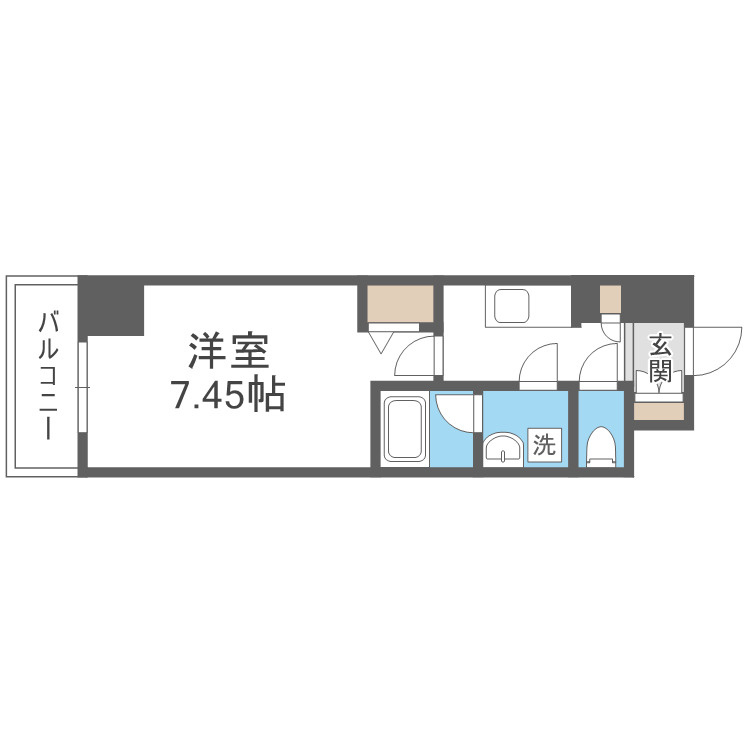 JMFレジデンス大阪福島の間取り