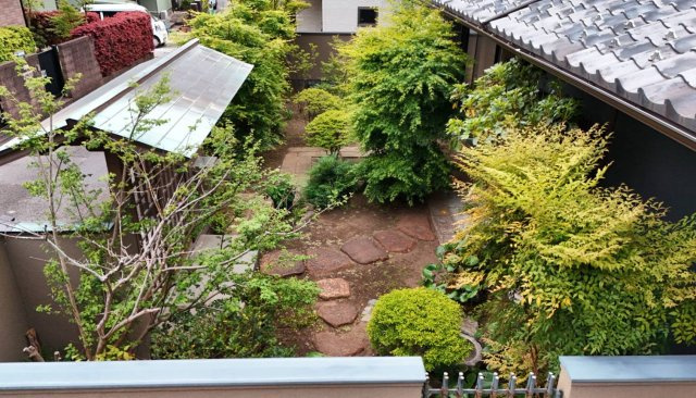 木の温もり溢れる　鎌倉古民家風邸宅　の庭|庭