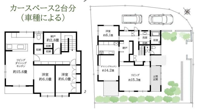 木の温もり溢れる　鎌倉古民家風邸宅　の間取り|導線を考えられた間取り
