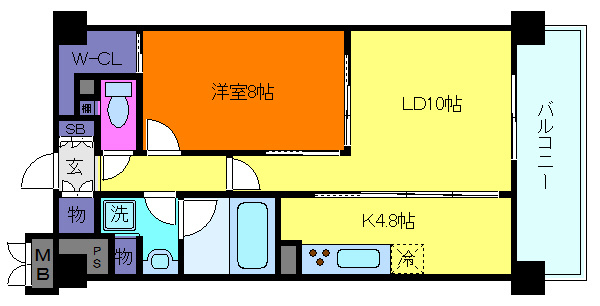 サニープレイス西芦屋2号館の間取り