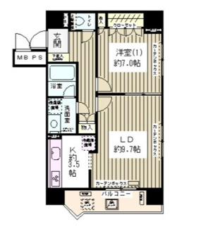 【間取り】 | ハイクラッセ日本橋浜町 | 間取りです。