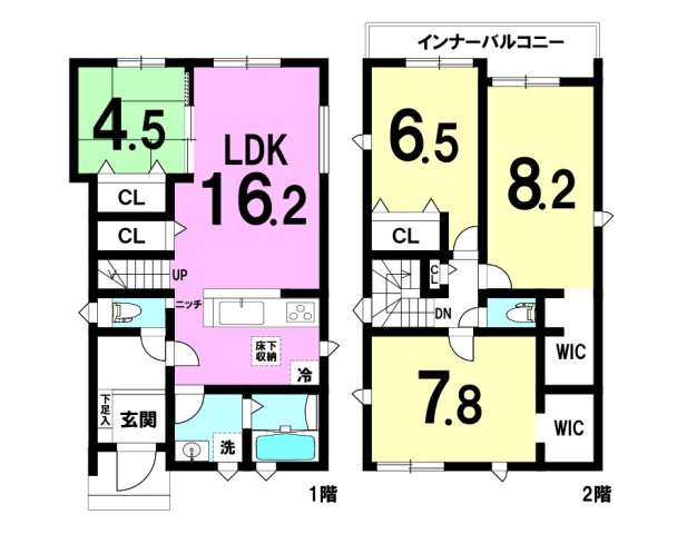 舞阪町舞阪　全1棟の間取り|4LDKになります。