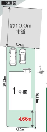 舞阪町舞阪　全1棟の区画図|物件区画図です。