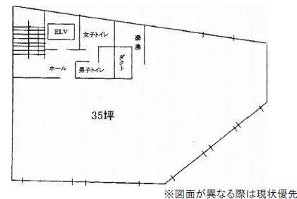 新北浜ビルの区画図