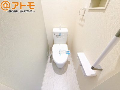 【トイレ】 | 島田市稲荷4丁目　新築戸建　全1棟 | 毎日使うトイレだからこそ機能性を重視したいですよね！温水洗浄便座で快適な時間をお過ごしください♪