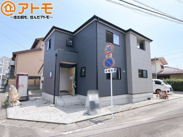 【外観】 | 島田市稲荷4丁目　新築戸建　全1棟 | どっしりとした外観は安心感のあるマイホームを実感できますね♪