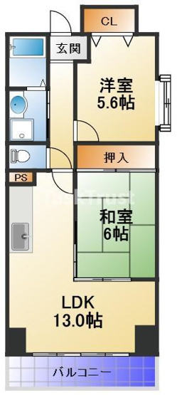 【間取り】 | パルテール北
