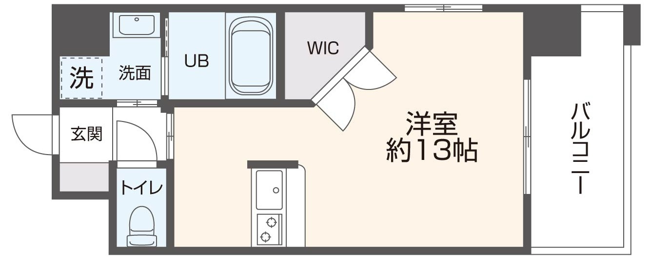PHOENIX Clove Tomoiの間取り|こげ茶を基調とした内装