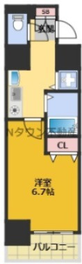 【間取り】 | ライジングコート名古屋駅南 | 間取りです。