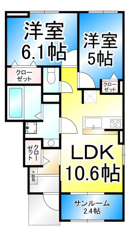 ベルデ・Sの間取り