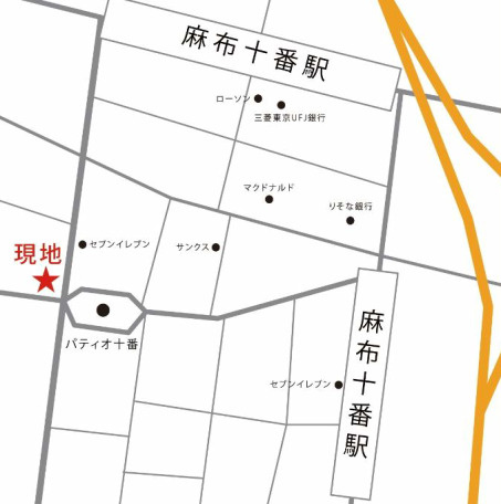 麻布十番ミレニアムタワーの地図