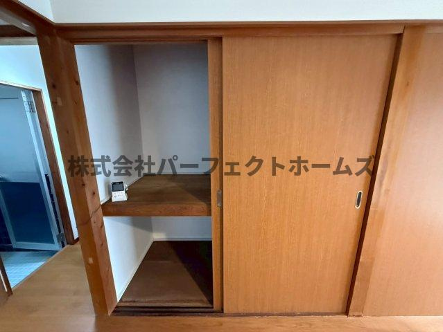 枚方市天之川町のテラスの収納|収納のためのスペースです