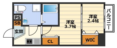 セレニテ中津の間取り