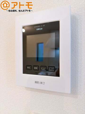 【防犯設備】 | 島田市旭2丁目　新築戸建　全1棟 | TVモニター付きインターホンは訪問者を確認することができて、防犯性に優れています♪