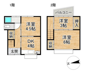 【間取り】 | 上賀茂山本町貸家
