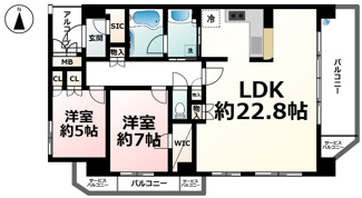 【間取り】 | シャリエ大津中央スクエアクロス