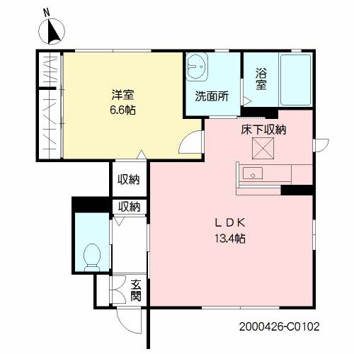 【間取り】 | ヴィラ沖代C