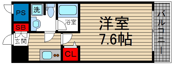 メゾンキコー難波南の間取り