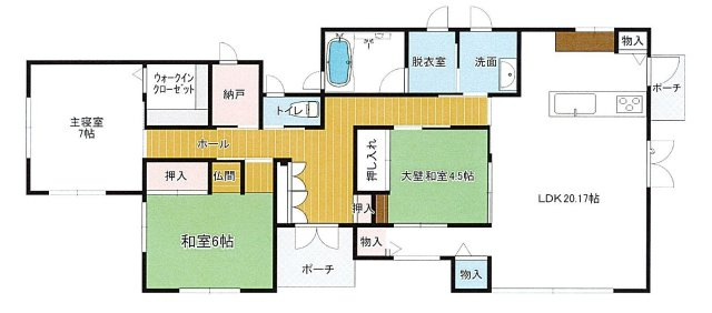 ソーラー発電システム平屋建住宅