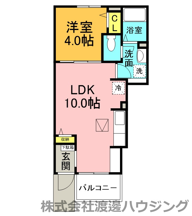 カーサコルティーレⅡの間取り