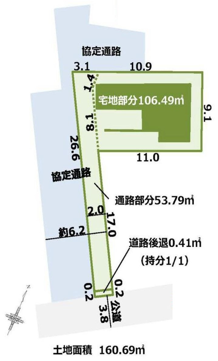 海見え！ 相模湾・江ノ島を臨む　新築分譲住宅の区画図|区画図