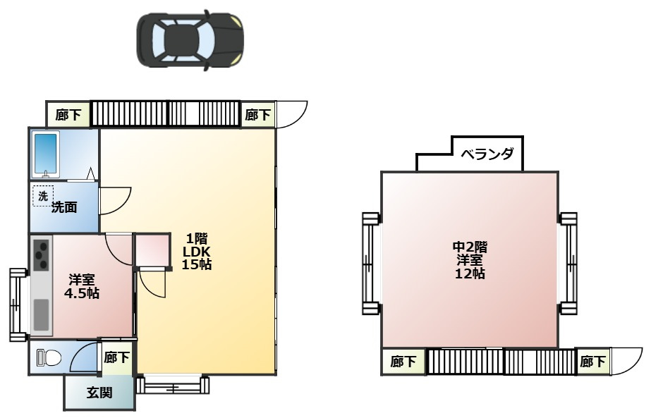 愛家瀬戸岡戸建の間取り