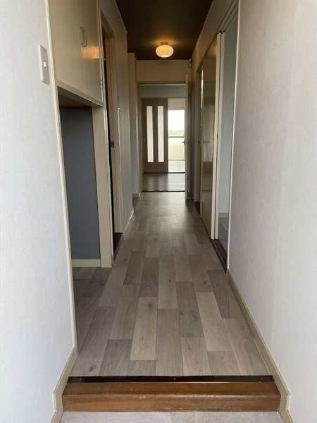 柵下マンションの玄関