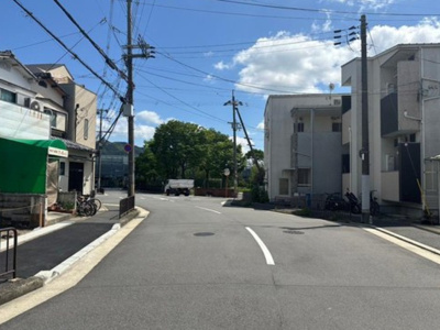【前面道路含む現地写真】 | 山科区大宅早稲ノ内町　売地